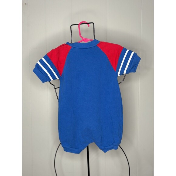 Vintage Patriots Outfit NFL Toddler Touchdown Club Sz 24 M Baby One Piece Jumper - Picture 7 of 7